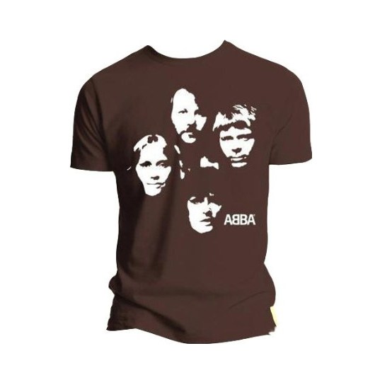 Футболка мужская ABBA - Faces Brown (размер S) фото. 
