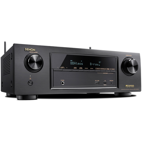 AV ресивер Denon AV ресивер DenonAV ресивер<br>AV-ресивер 7.2 с функциями сетевого плеера, декодером Dolby Atmos и автокалибровкой Audyssey Silver, мощность 7 х 80 Вт (8 Ом), 6 HDMI входов, Bluetooth, AirPlay, USB, габариты (ШхВхГ) 434x151x339 мм, вес 8,5 кг.<br>