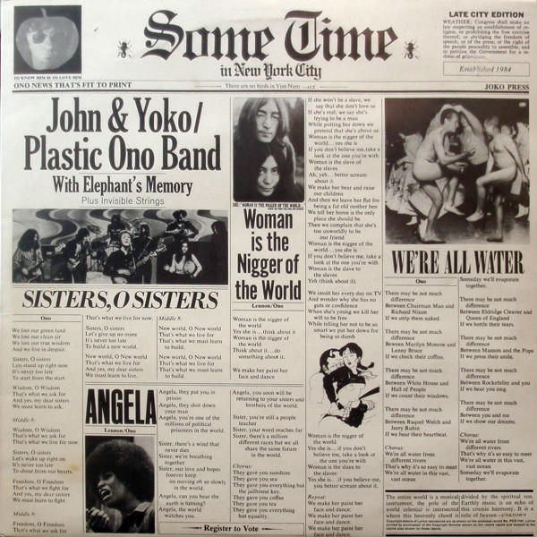 JOHN LENNON JOHN LENNON - SOME TIME IN NEW YORK CITY (2 LP) майка civic lennon 4111