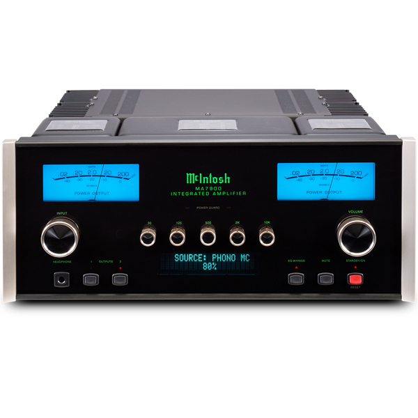Стереоусилитель McIntosh Стереоусилитель McIntoshСтереоусилитель<br>Интегральный усилитель, встроенный ЦАП, мощность 2 х 200 Вт, диапазон частот 10 Гц – 100 кГц (- 3 дБ), входы: XLR, 6 RCA, фонокорректор ММ и МС, коаксиальный, оптический, USB, габариты 445x194x559 мм, вес 34,1 кг.<br>