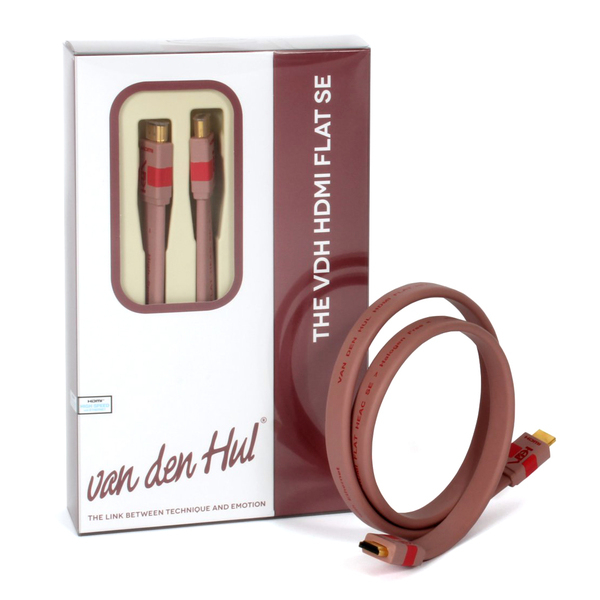 Кабель HDMI Van den Hul Кабель HDMI Van den HulКабель HDMI<br>HDMI кабель для 4K видео и Ethernet-соединения, прямоугольное сечение 14,6 х 6 мм, медь высокой степени очистки 28 AWG, экранирование тефлоновой пленкой проводника Natural Drawn.<br>